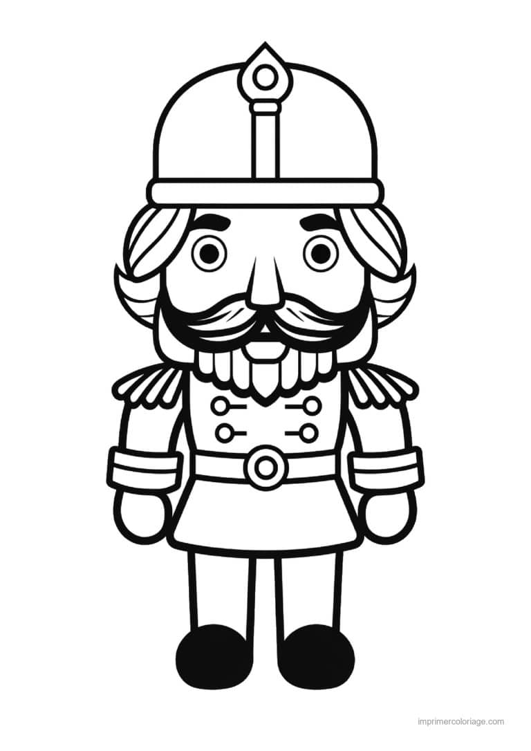 coloriage casse noisette casque pointu moustachu - dessin gratuit &agrave; imprimer
