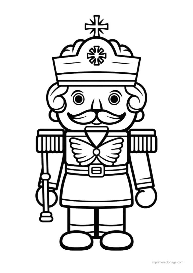 coloriage casse noisette couronne et sceptre - dessin gratuit &agrave; imprimer
