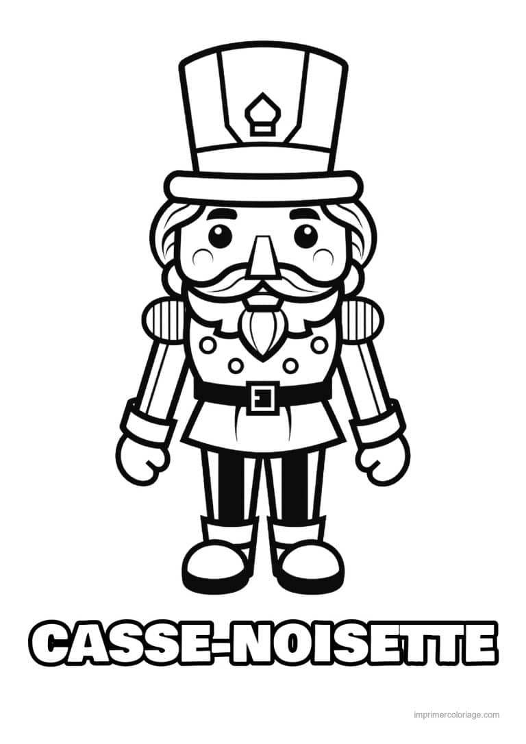 coloriage casse noisette moustache et bottes noires - dessin gratuit &agrave; imprimer