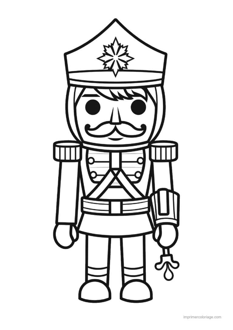 coloriage casse noisette tenant une lanterne - dessin gratuit &agrave; imprimer