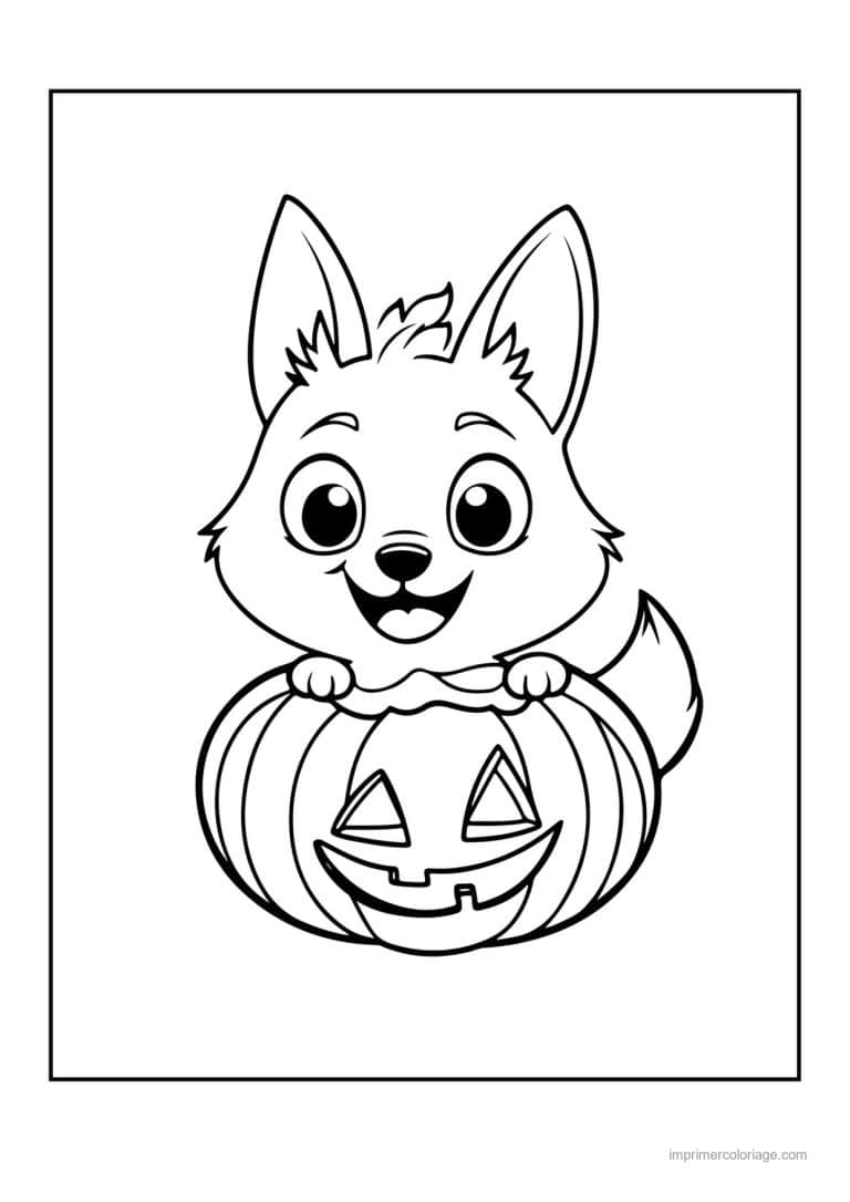 coloriage chat halloween 13 - dessin gratuit &agrave; imprimer
