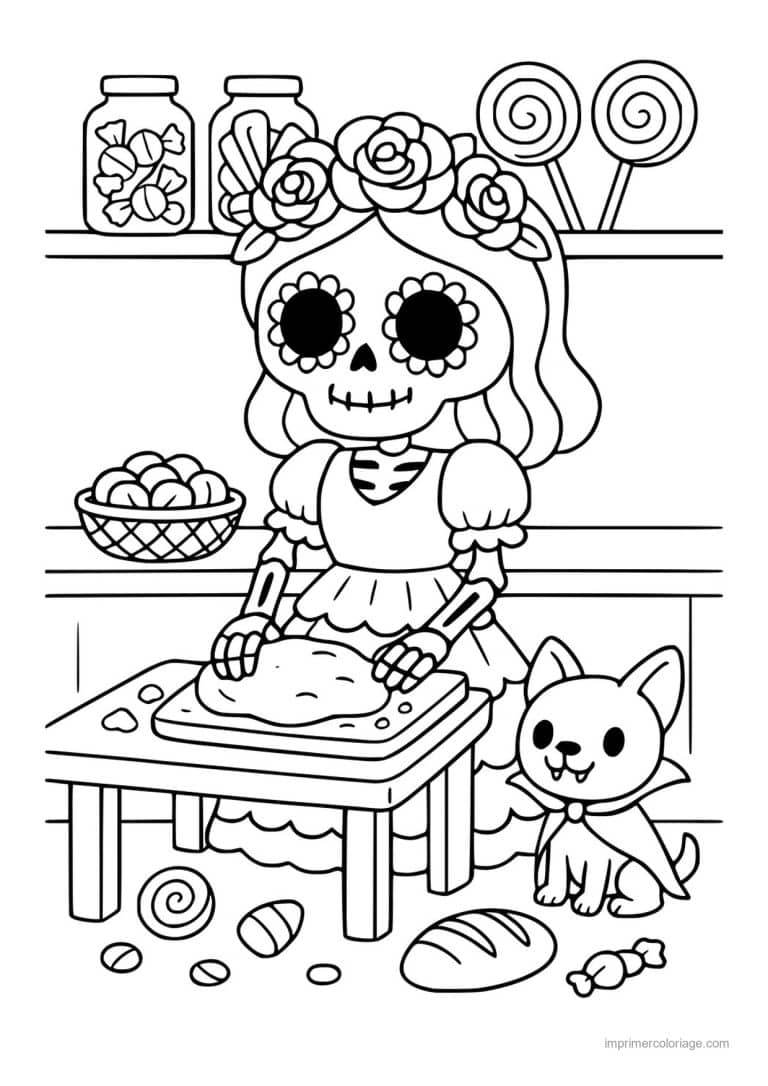 coloriage chaudron potion 04 - dessin gratuit &agrave; imprimer