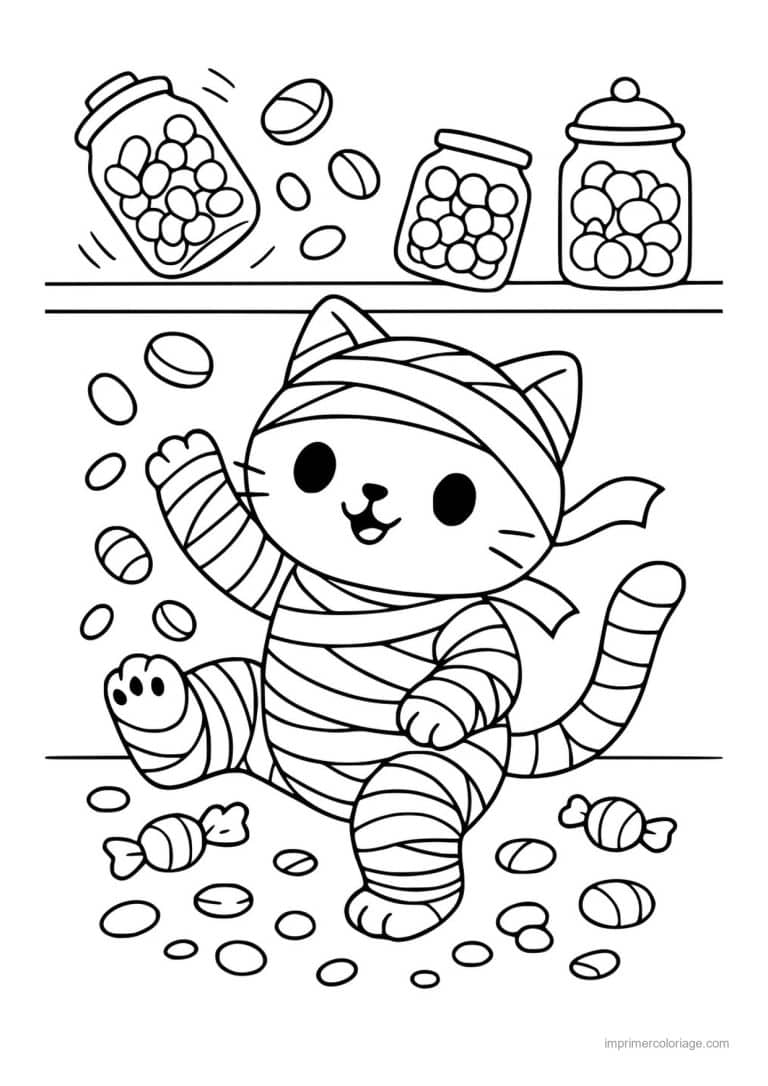 coloriage chaudron potion 06 - dessin gratuit &agrave; imprimer