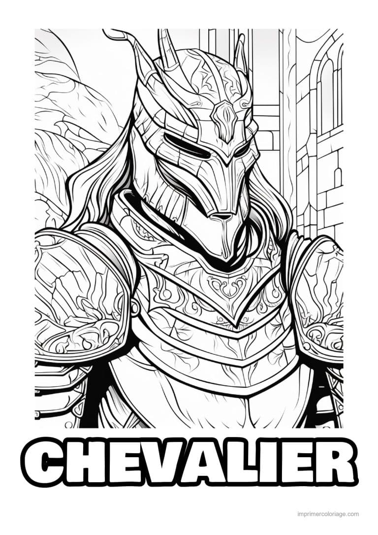 coloriage chevalier dragon 10 - dessin gratuit &agrave; imprimer