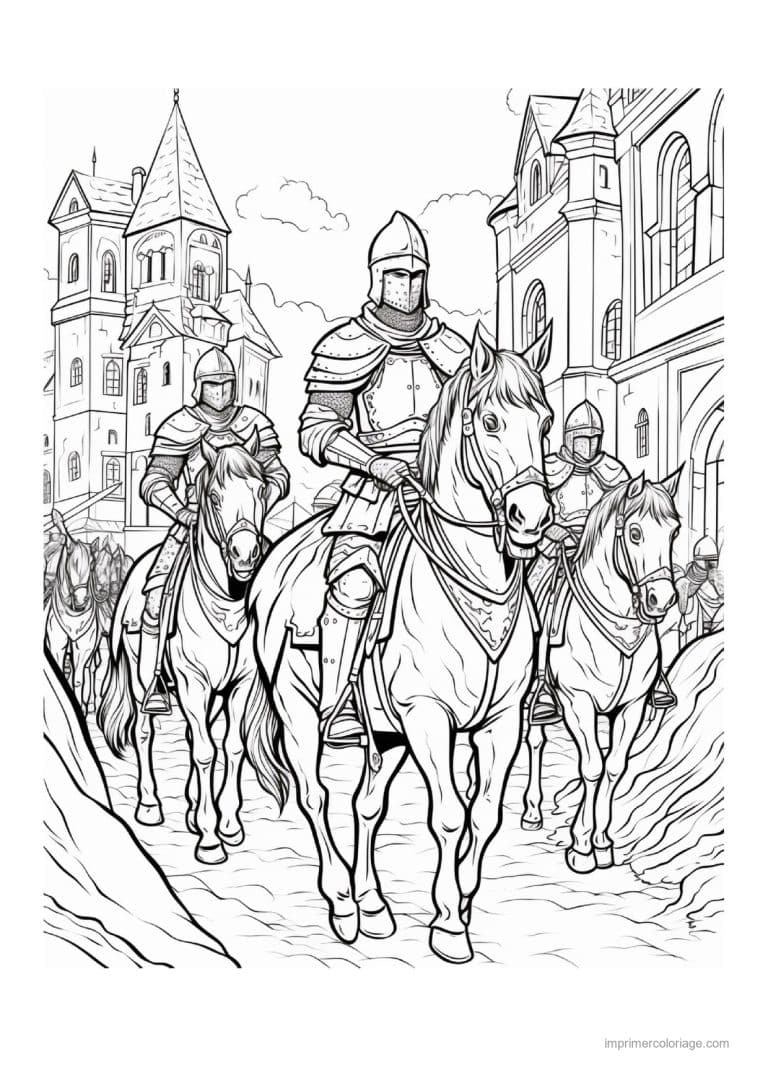 coloriage chevalier dragon 15 - dessin gratuit &agrave; imprimer