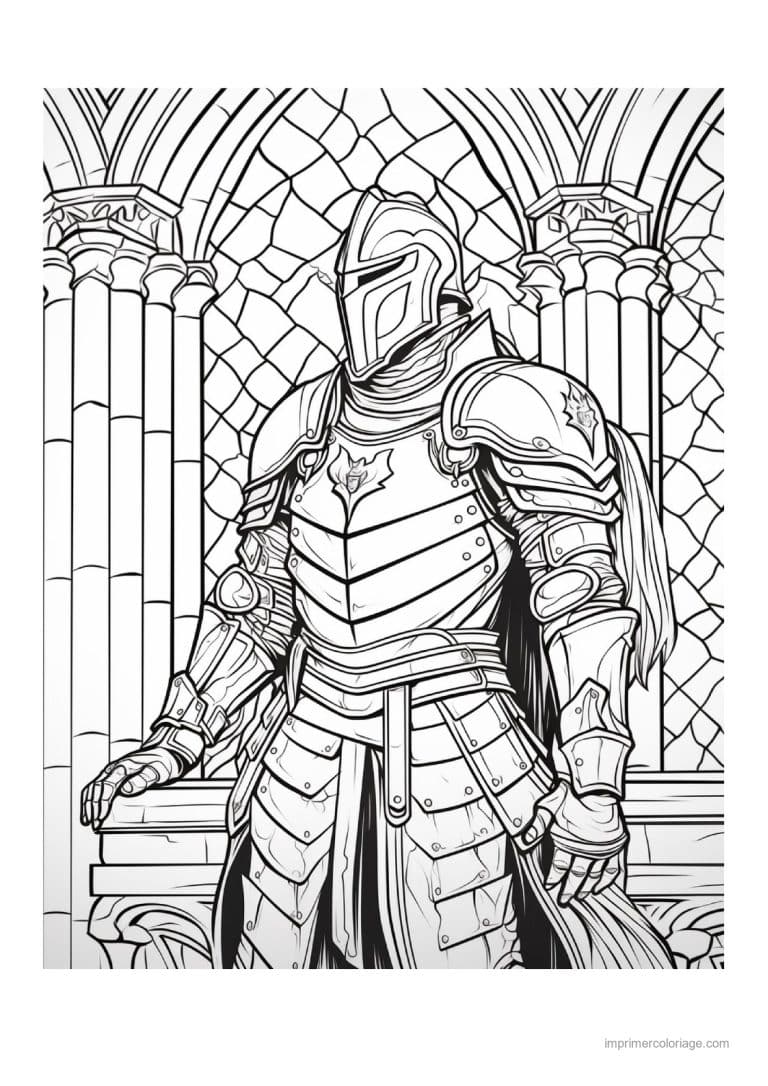 coloriage chevalier dragon 17 - dessin gratuit &agrave; imprimer