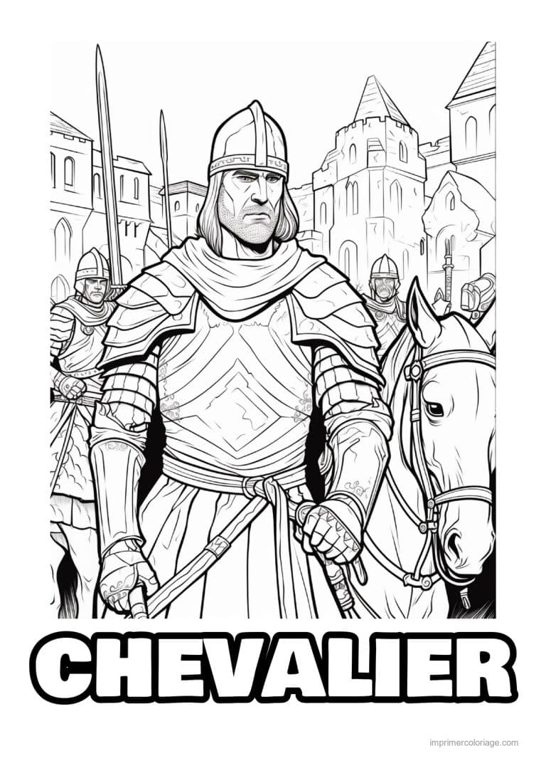 coloriage chevalier dragon 22 - dessin gratuit &agrave; imprimer