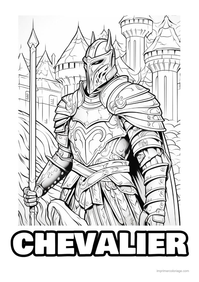 coloriage chevalier dragon 28 - dessin gratuit &agrave; imprimer