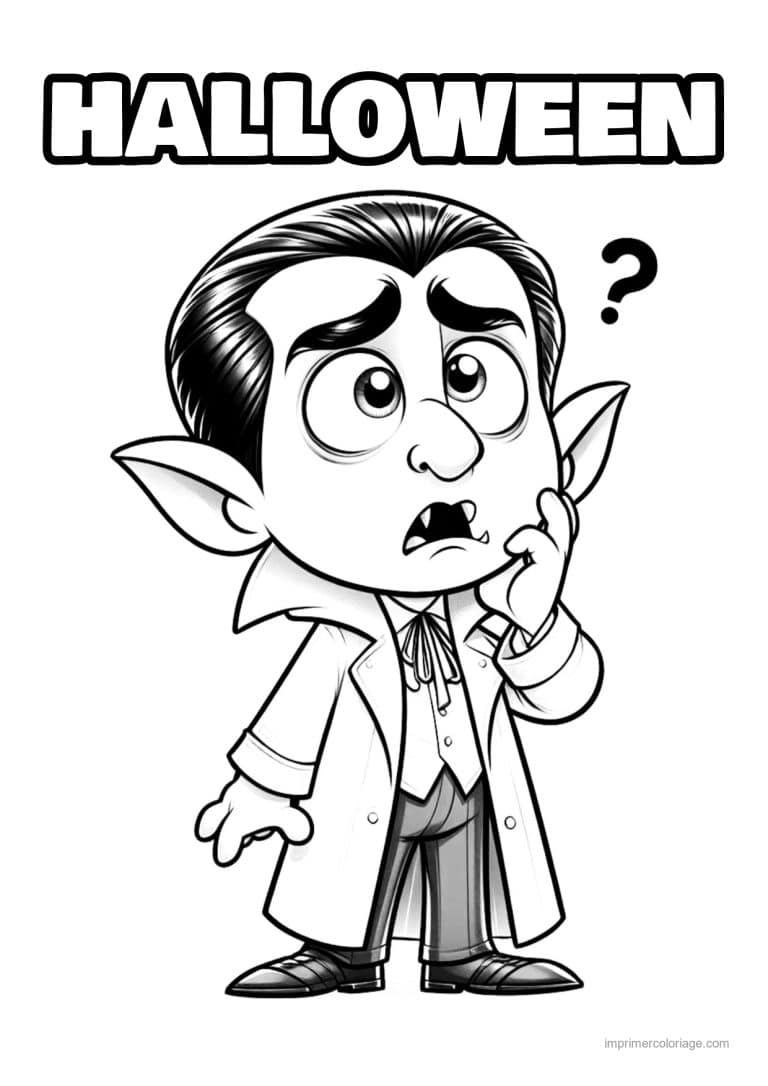 coloriage dracula 07 - dessin gratuit &agrave; imprimer