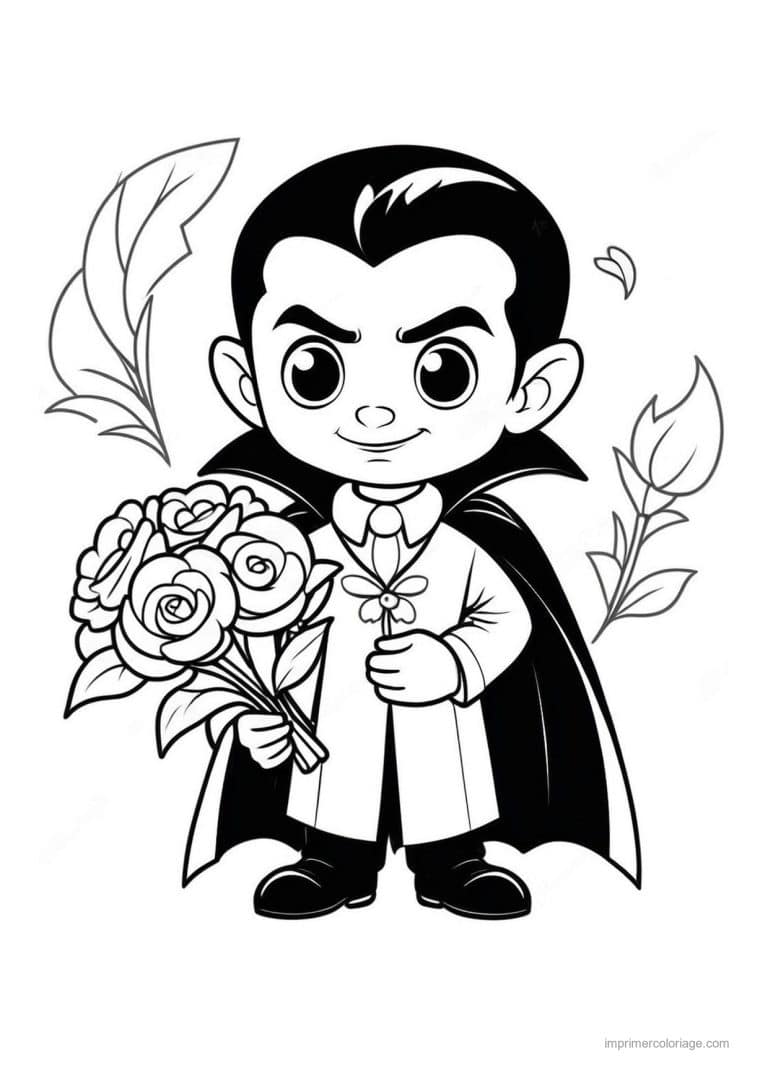 coloriage dracula 08 - dessin gratuit &agrave; imprimer
