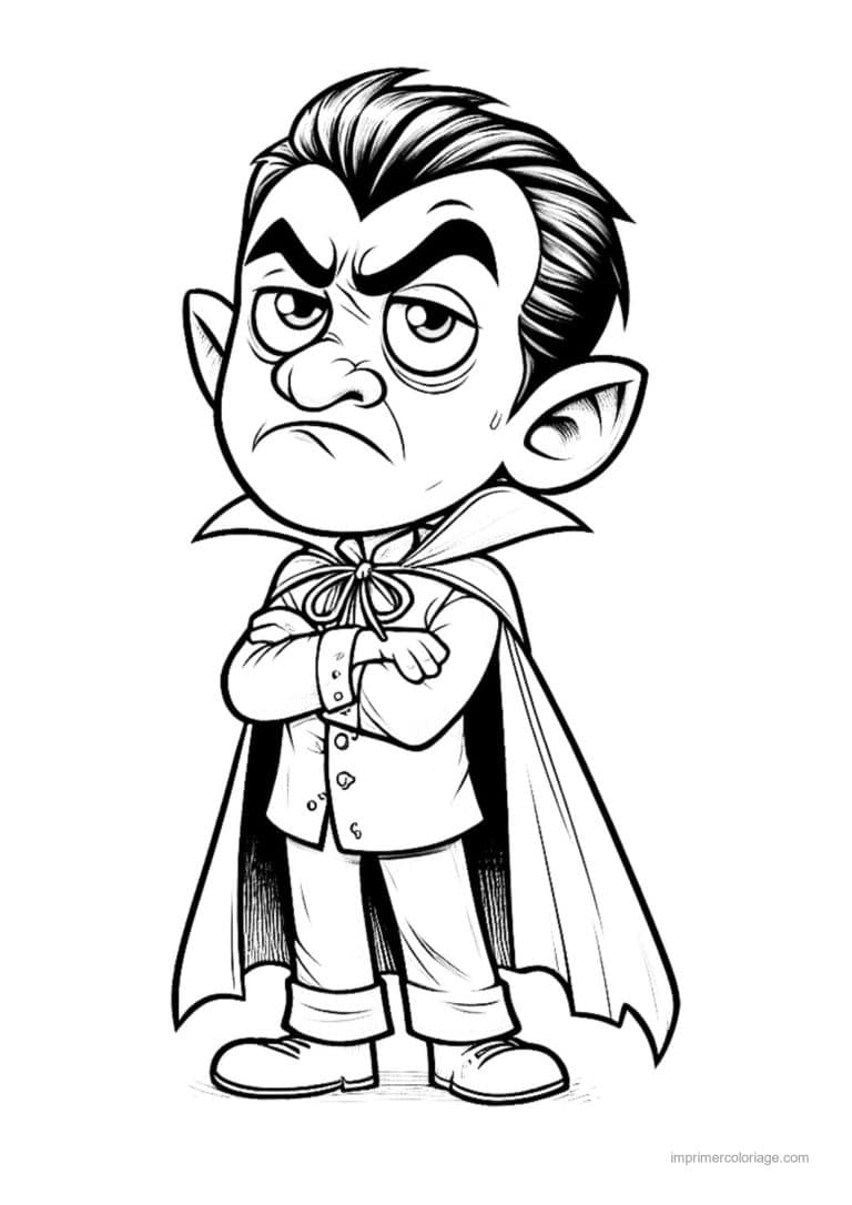 coloriage dracula 15 - dessin gratuit &agrave; imprimer