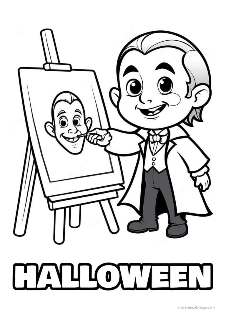coloriage dracula 20 - dessin gratuit &agrave; imprimer