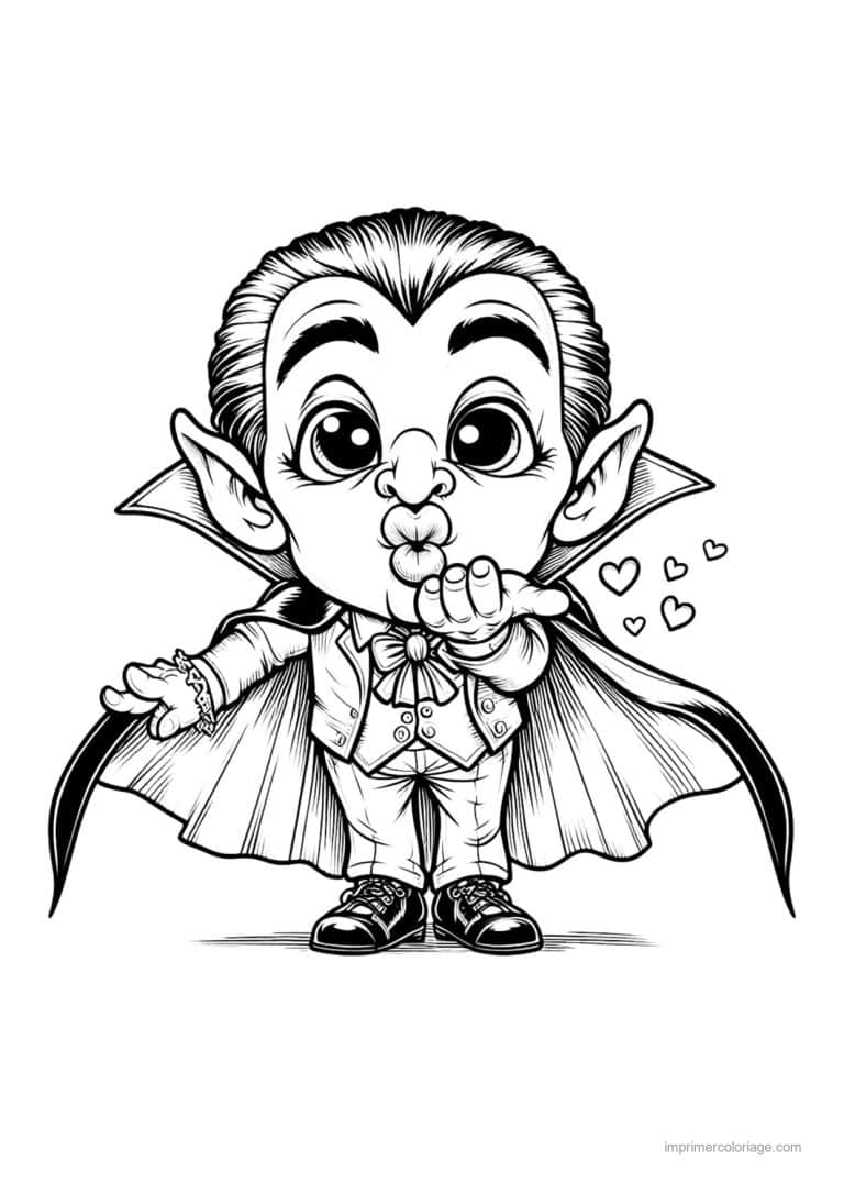 coloriage dracula 21 - dessin gratuit &agrave; imprimer