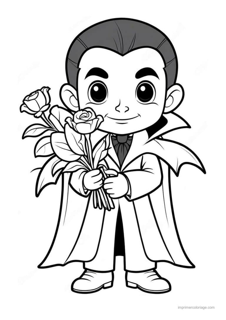 coloriage dracula 22 - dessin gratuit &agrave; imprimer