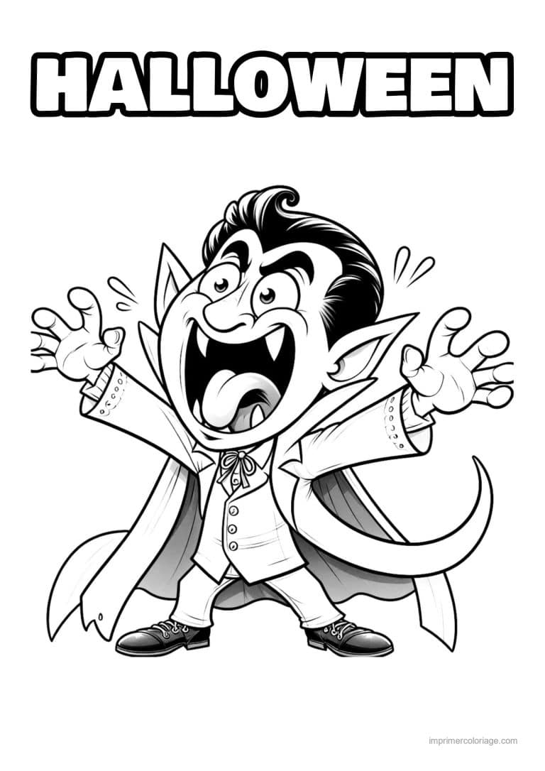 coloriage dracula 23 - dessin gratuit &agrave; imprimer