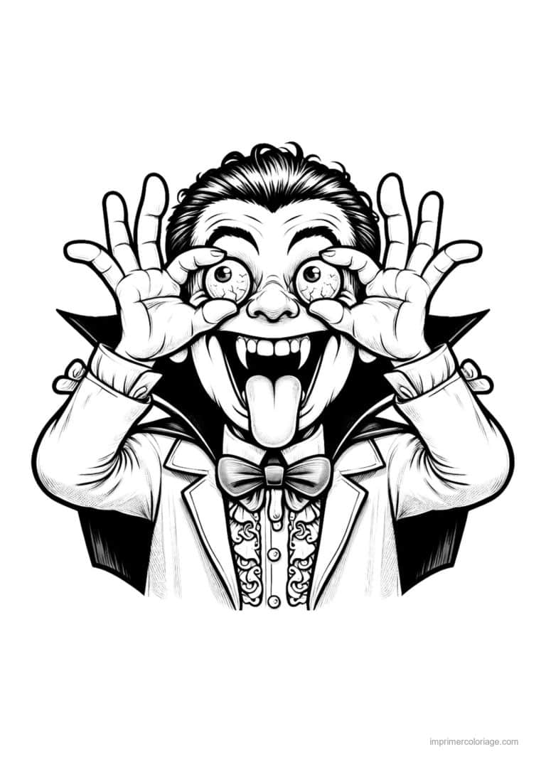 coloriage dracula 25 - dessin gratuit &agrave; imprimer