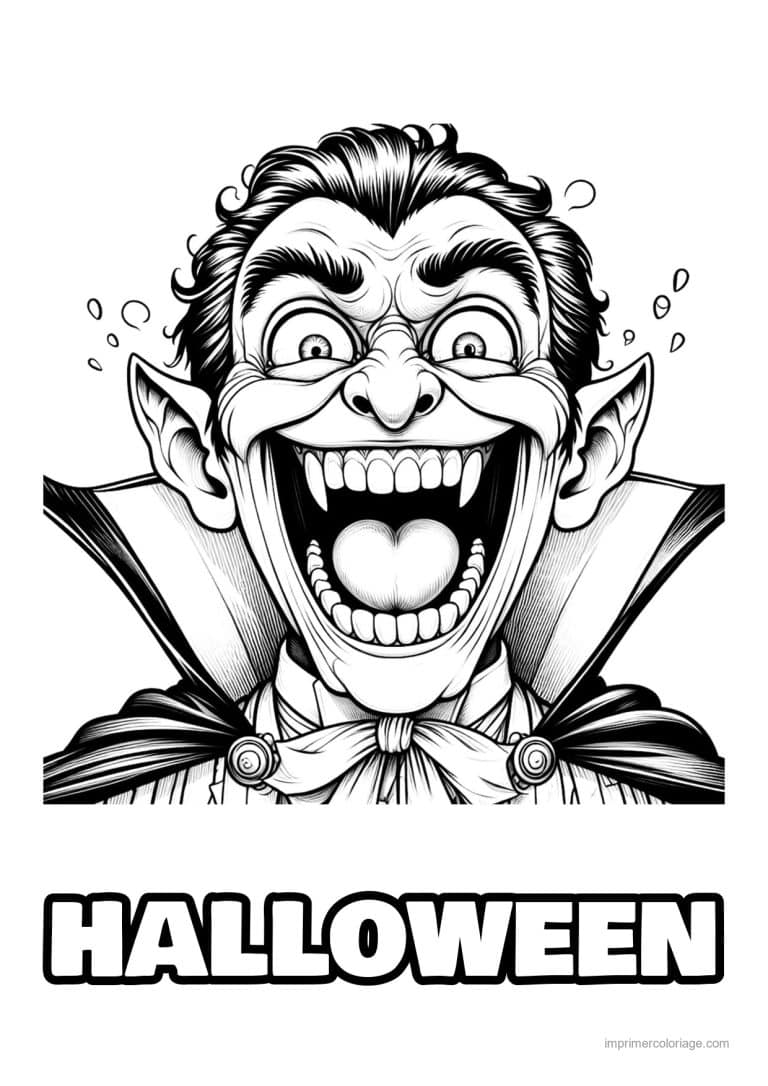 coloriage dracula 26 - dessin gratuit &agrave; imprimer