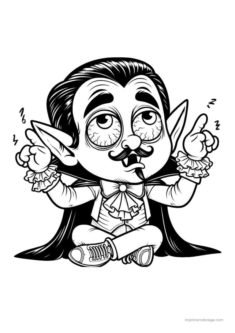 coloriage dracula 28 - dessin gratuit &agrave; imprimer
