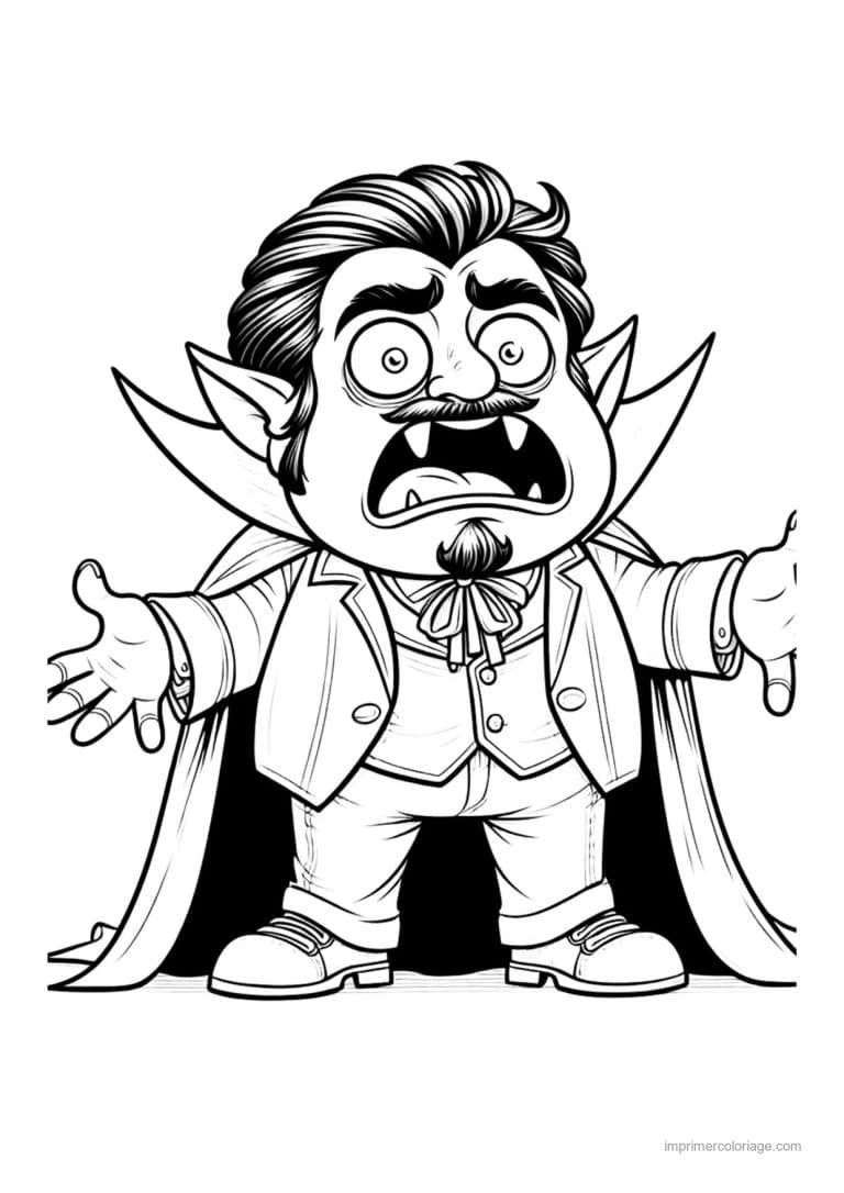 coloriage dracula 30 - dessin gratuit &agrave; imprimer