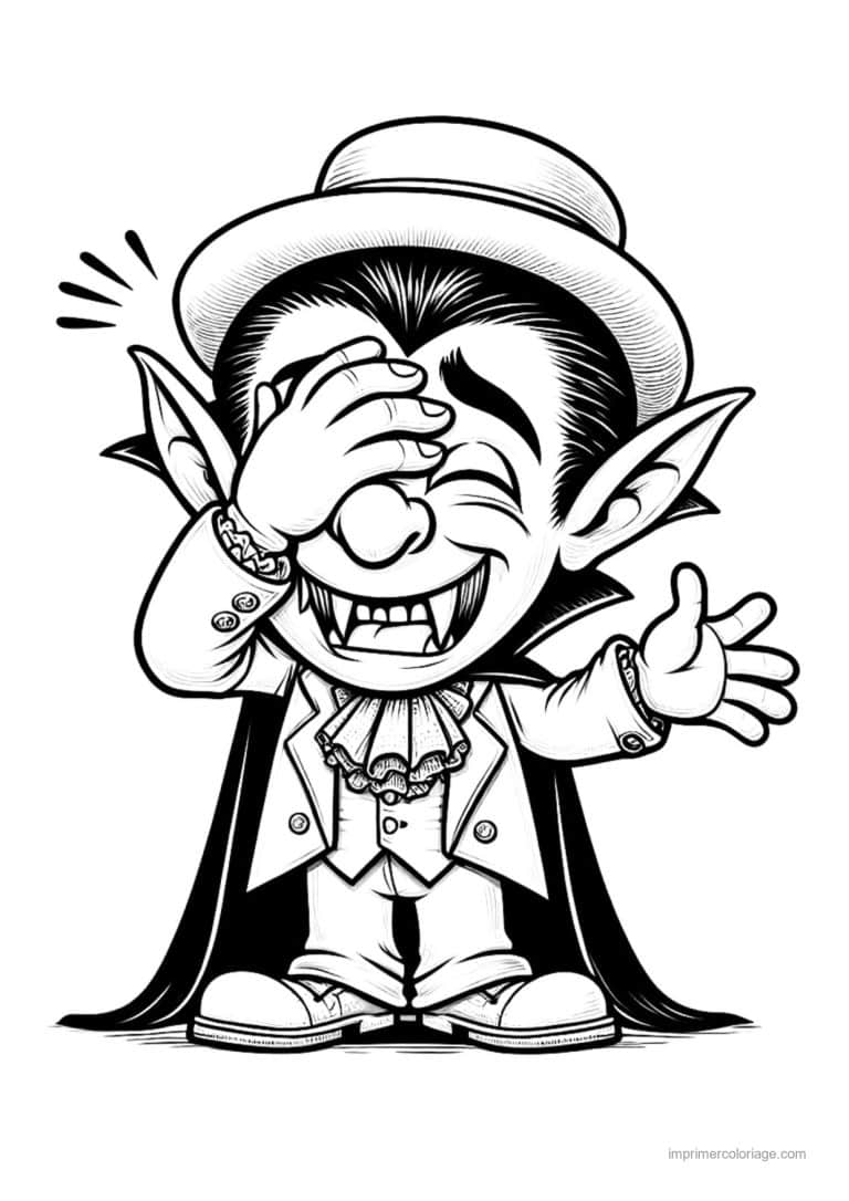 coloriage dracula 33 - dessin gratuit &agrave; imprimer