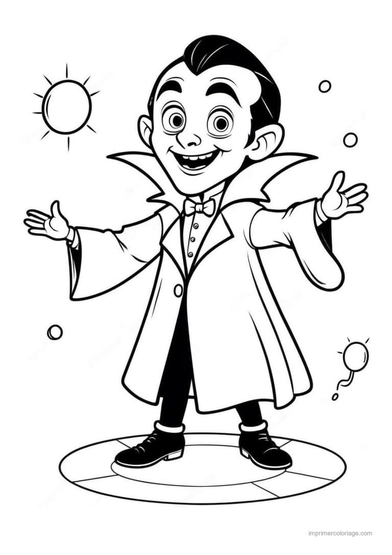 coloriage dracula 34 - dessin gratuit &agrave; imprimer