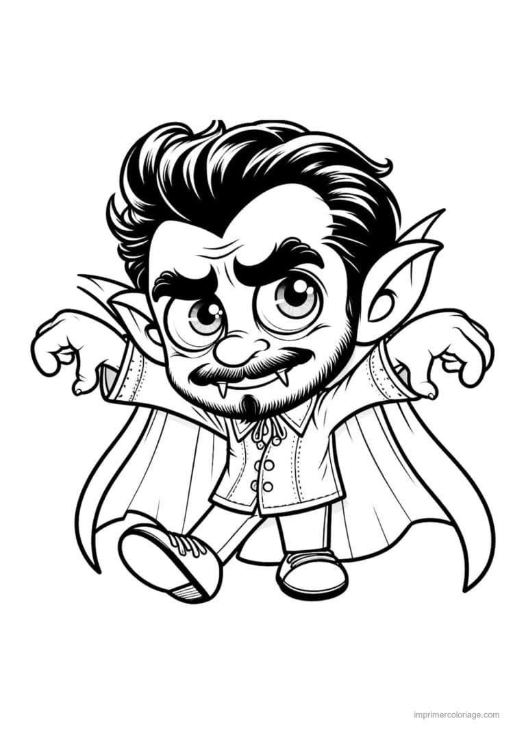 coloriage dracula 39 - dessin gratuit &agrave; imprimer