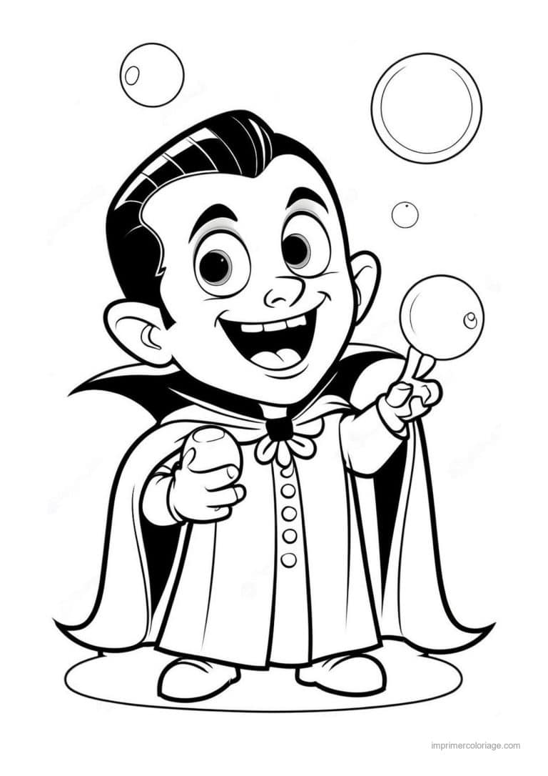 coloriage dracula 40 - dessin gratuit &agrave; imprimer