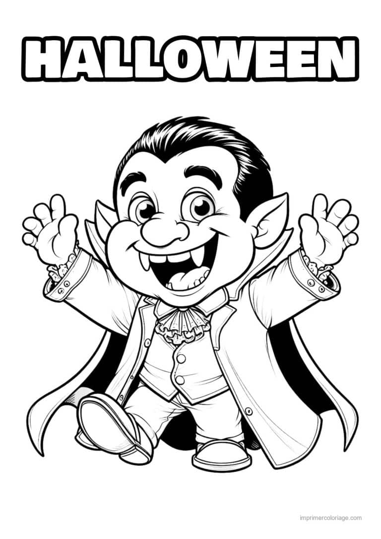 coloriage dracula 41 - dessin gratuit &agrave; imprimer