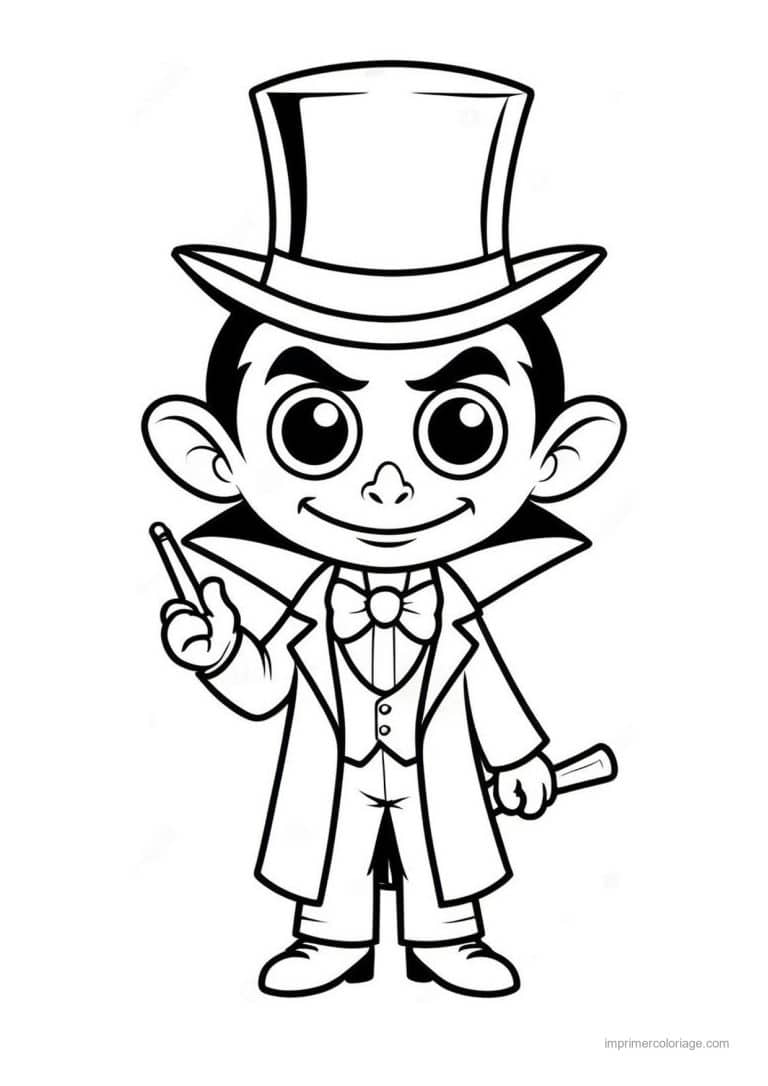 coloriage dracula 46 - dessin gratuit &agrave; imprimer