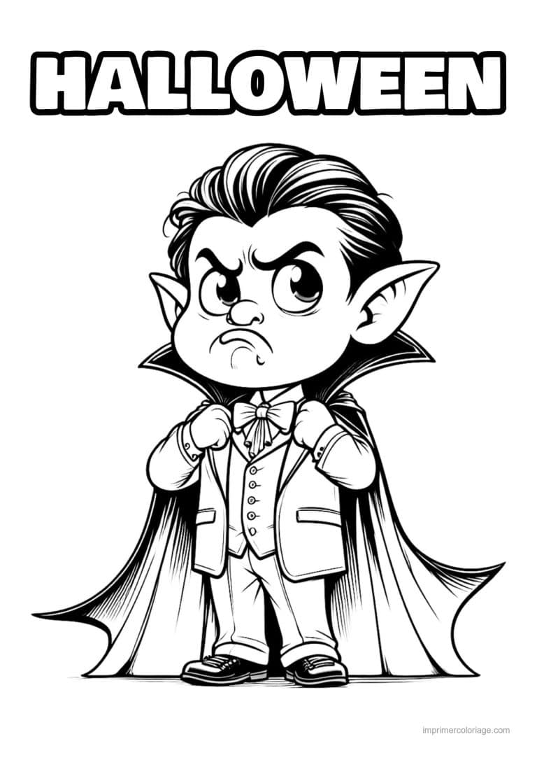 coloriage dracula 47 - dessin gratuit &agrave; imprimer