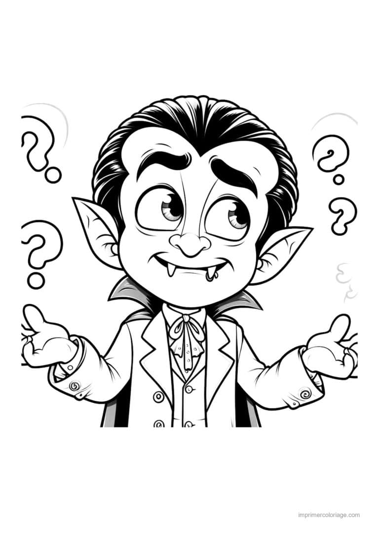 coloriage dracula 49 - dessin gratuit &agrave; imprimer