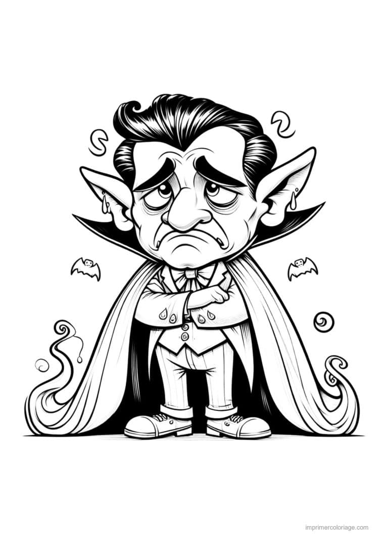coloriage dracula 52 - dessin gratuit &agrave; imprimer