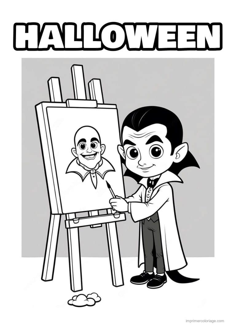 coloriage dracula 53 - dessin gratuit &agrave; imprimer
