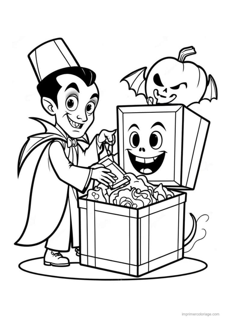 coloriage dracula 55 - dessin gratuit &agrave; imprimer
