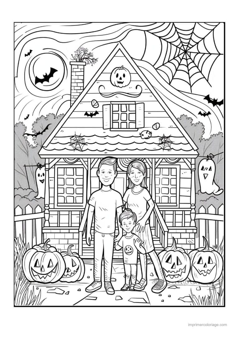 coloriage enfants deguises 02 - dessin gratuit &agrave; imprimer