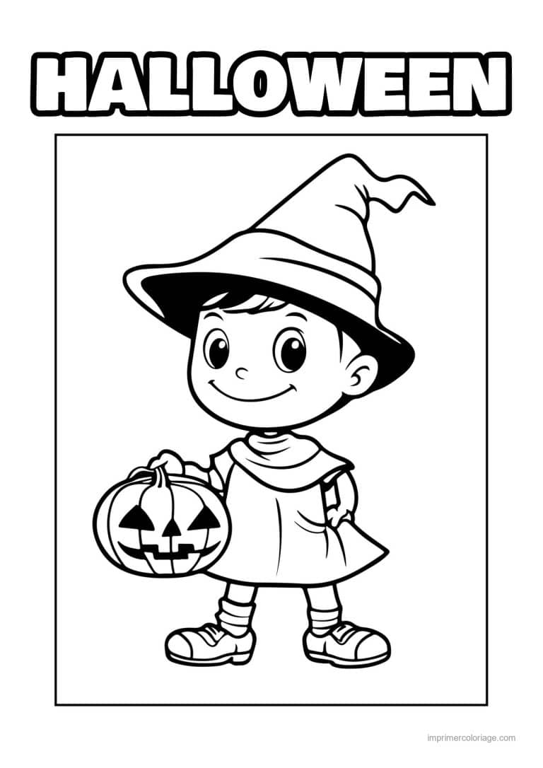 coloriage enfants deguises 04 - dessin gratuit &agrave; imprimer