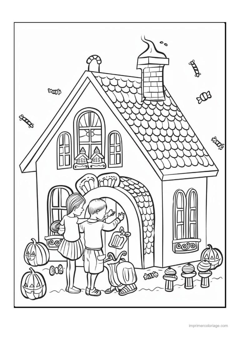 coloriage enfants deguises 05 - dessin gratuit &agrave; imprimer