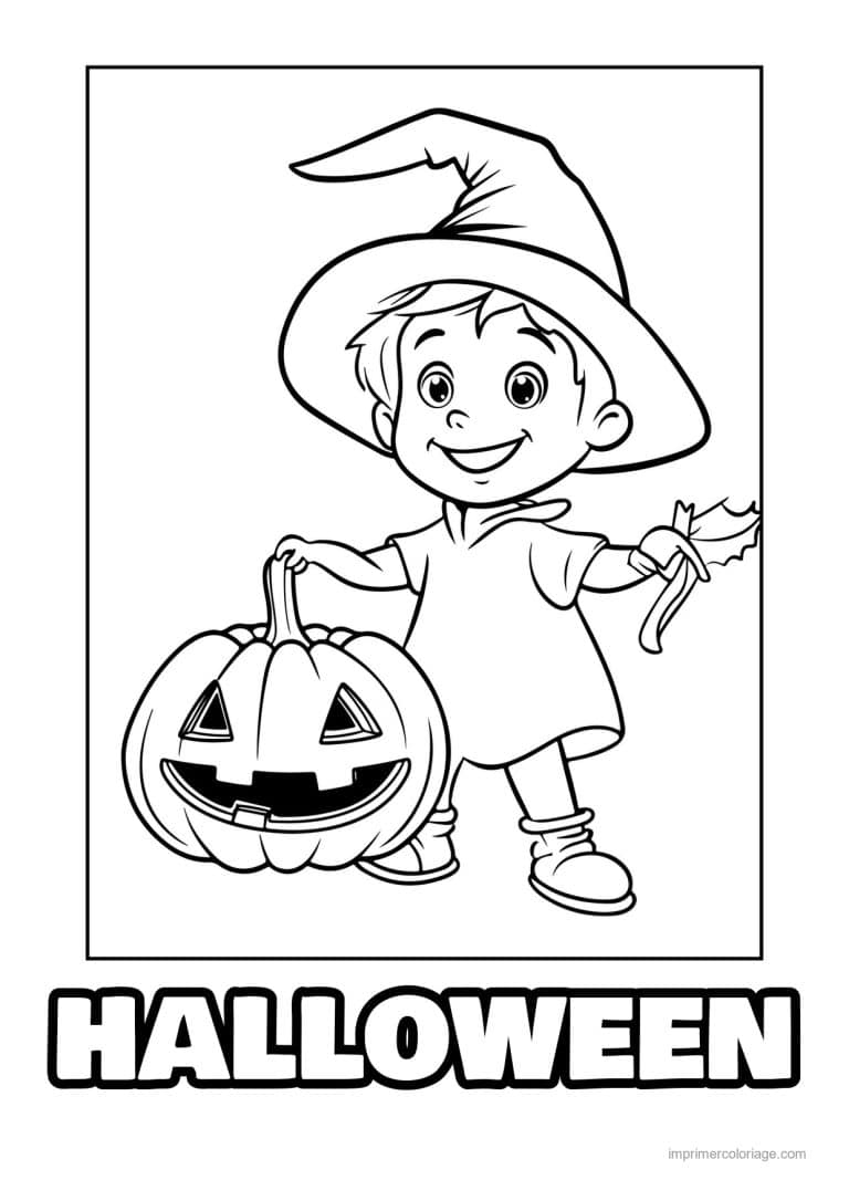 coloriage enfants deguises 07 - dessin gratuit &agrave; imprimer