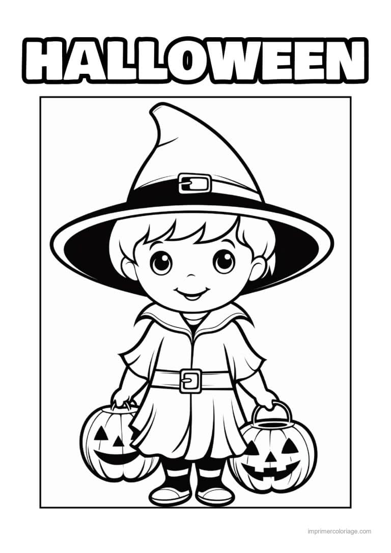 coloriage enfants deguises 10 - dessin gratuit &agrave; imprimer