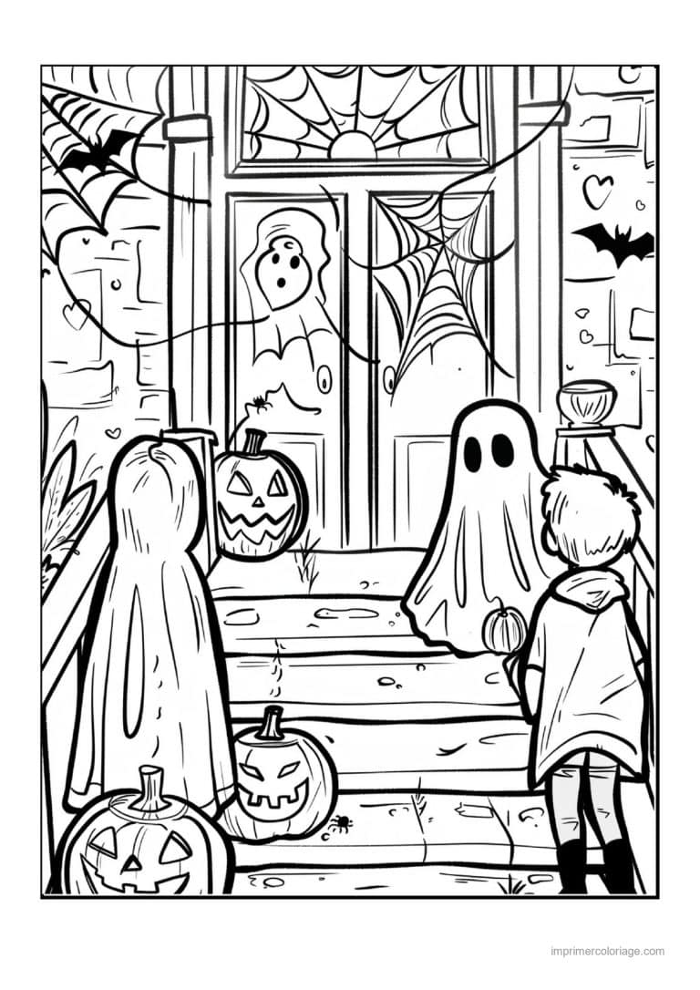 coloriage enfants deguises 11 - dessin gratuit &agrave; imprimer