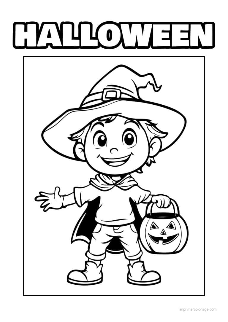 coloriage enfants deguises 16 - dessin gratuit &agrave; imprimer