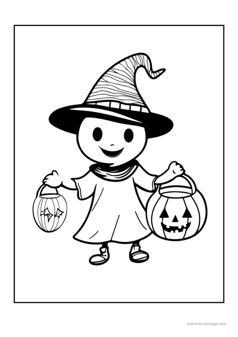 coloriage enfants deguises 20 - dessin gratuit &agrave; imprimer