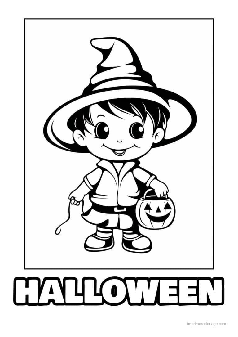 coloriage enfants deguises 31 - dessin gratuit &agrave; imprimer