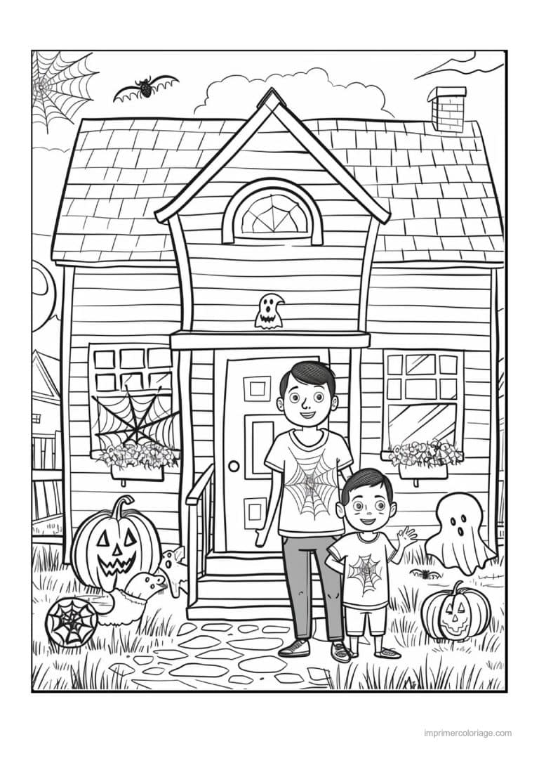 coloriage enfants deguises 32 - dessin gratuit &agrave; imprimer