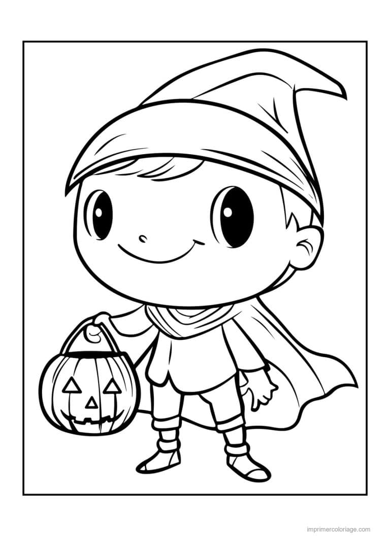 coloriage enfants deguises 33 - dessin gratuit &agrave; imprimer