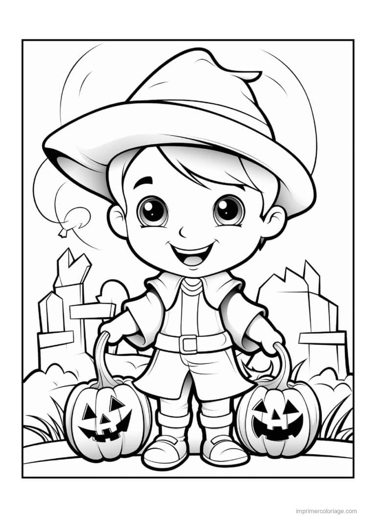 coloriage enfants deguises 39 - dessin gratuit &agrave; imprimer