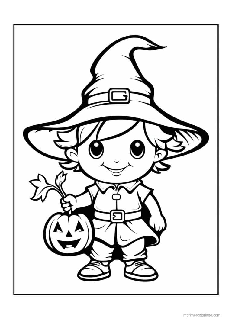 coloriage enfants deguises 45 - dessin gratuit &agrave; imprimer
