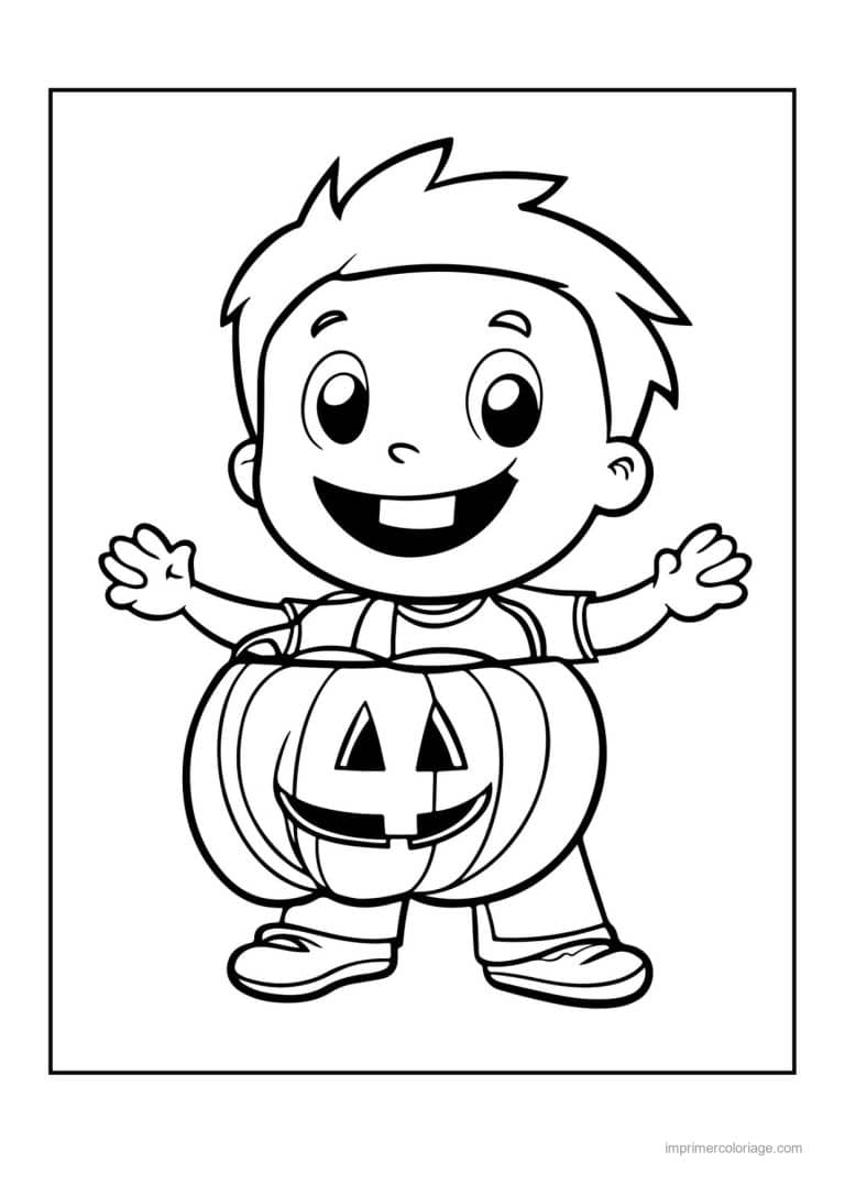 coloriage enfants deguises 54 - dessin gratuit &agrave; imprimer