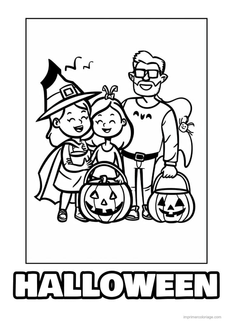 coloriage enfants deguises 55 - dessin gratuit &agrave; imprimer