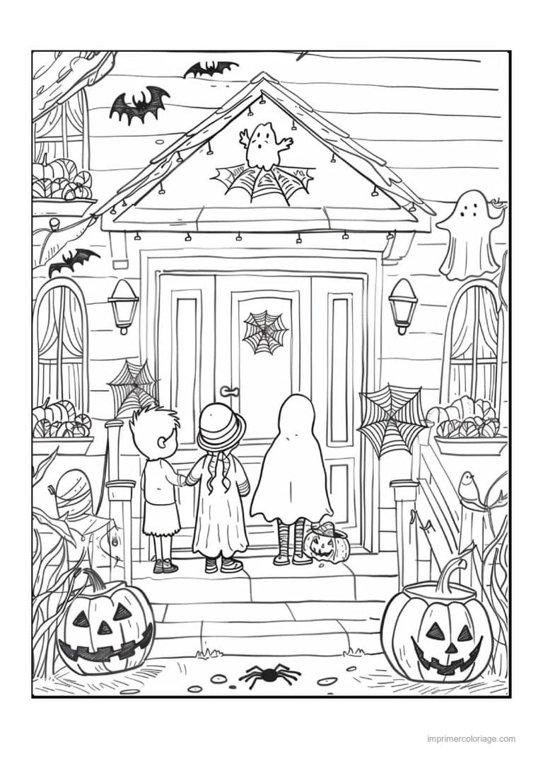 coloriage enfants deguises 60 - dessin gratuit &agrave; imprimer